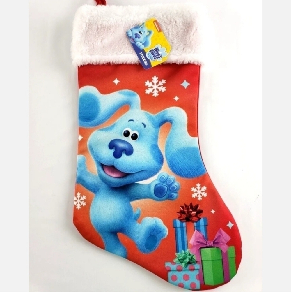 NWT Nickelodeon Blue's Clues Children's Christmas Stocking 18" Holiday Tradition
